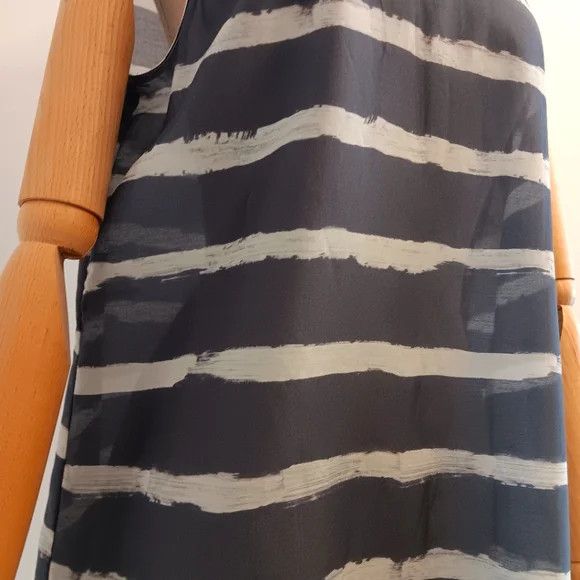 Lafayette 148 LAFAYETTE 148 NEW YORK Finley Striped Silk Blouse - Small Size S / US 4 / IT 40 - 3 Thumbnail