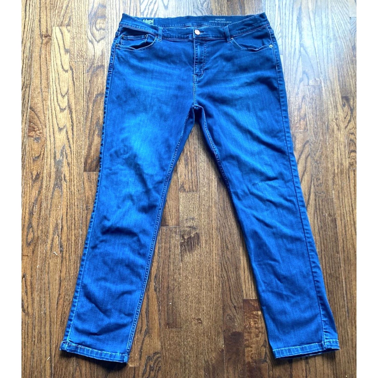 Denime Mugsy Jeans Kinzies FLX4NKZ Regular Size 40x32 Blue Denim Stretch 5-Pocket Men Jeans Mens Straight Brand Mugsy Size US 40 / EU 56 - 2 Thumbnail