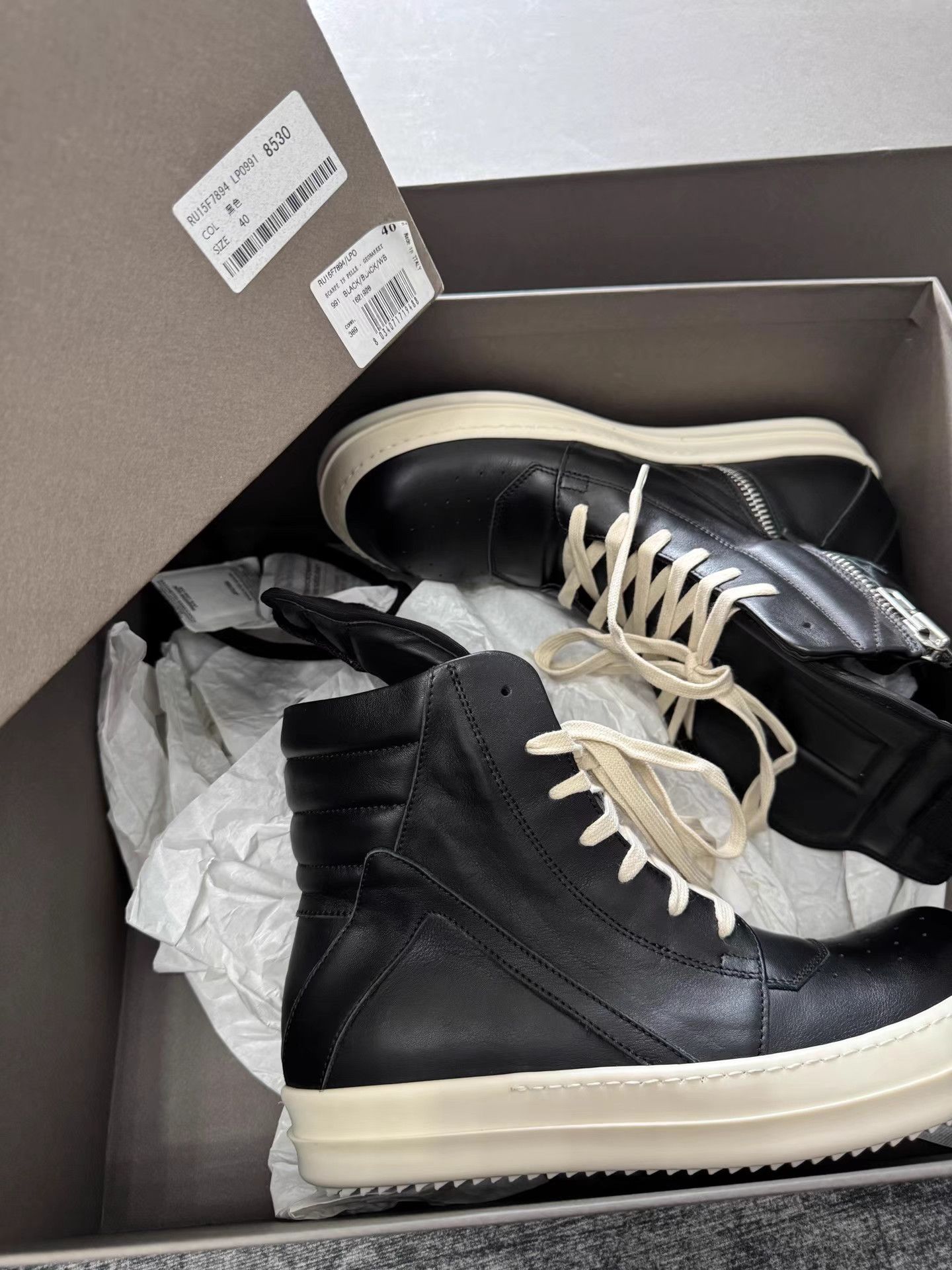 Rick Owens Brand New Rick Owens Mainline Geotrash Sneakers Size US 7 / EU 40 - 7 Thumbnail