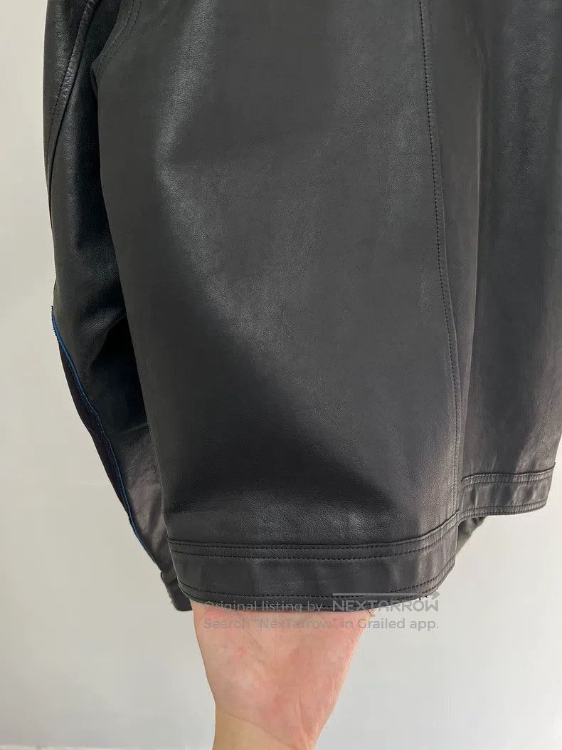 Yohji Yamamoto YOHJI YAMAMOTO Calfskin Curved Knife Biker Leather Jacket Size US L / EU 52-54 / 3 - 7 Thumbnail