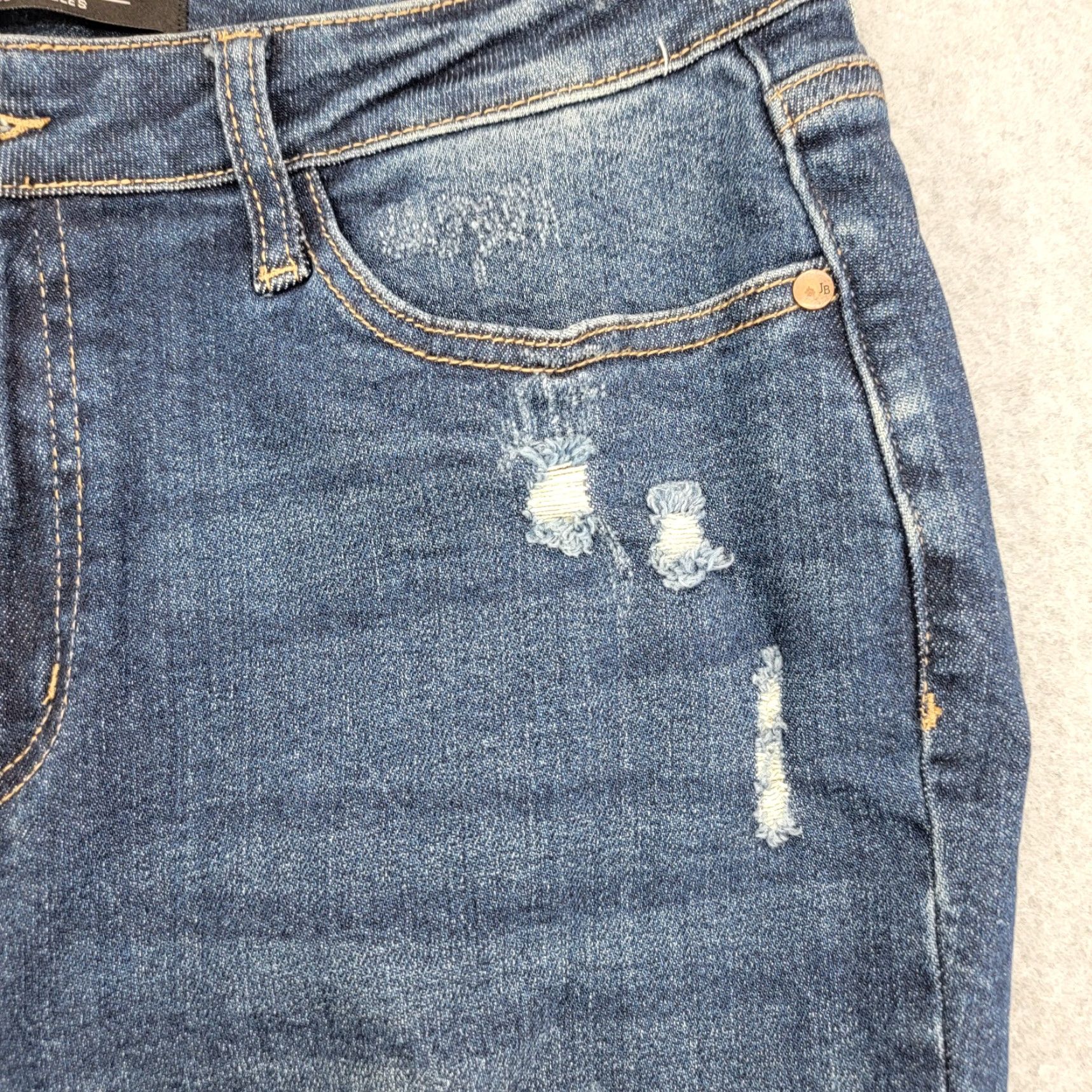 Vintage Judy Blue jeans Womens Size 15/32 Boyfriend Fit Distressed Style JB88220 Jeans Distressed Womens Boyfriend - Size 36" / US 14 / IT 50 - 4 Thumbnail