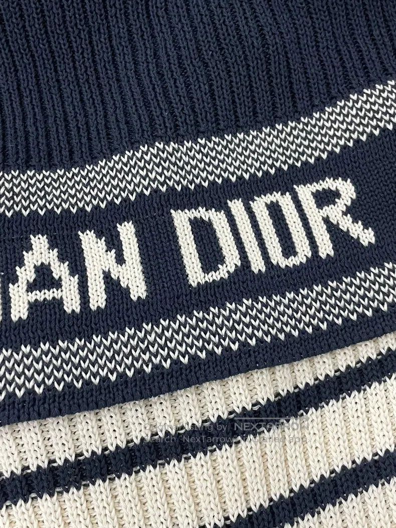 Dior Dior Black and white striped navy collar knitted long slee Size XS / US 0-2 / IT 36-38 - 3 Thumbnail