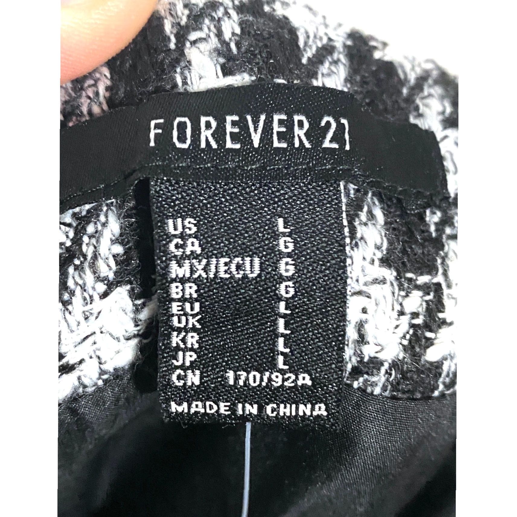 Forever 21 Forever 21 Woven Houndstooth Mini Dress L Velvet Straps Whimsigoth Emo Punk NWT Dress Size L / US 10 / IT 46 - 6 Thumbnail