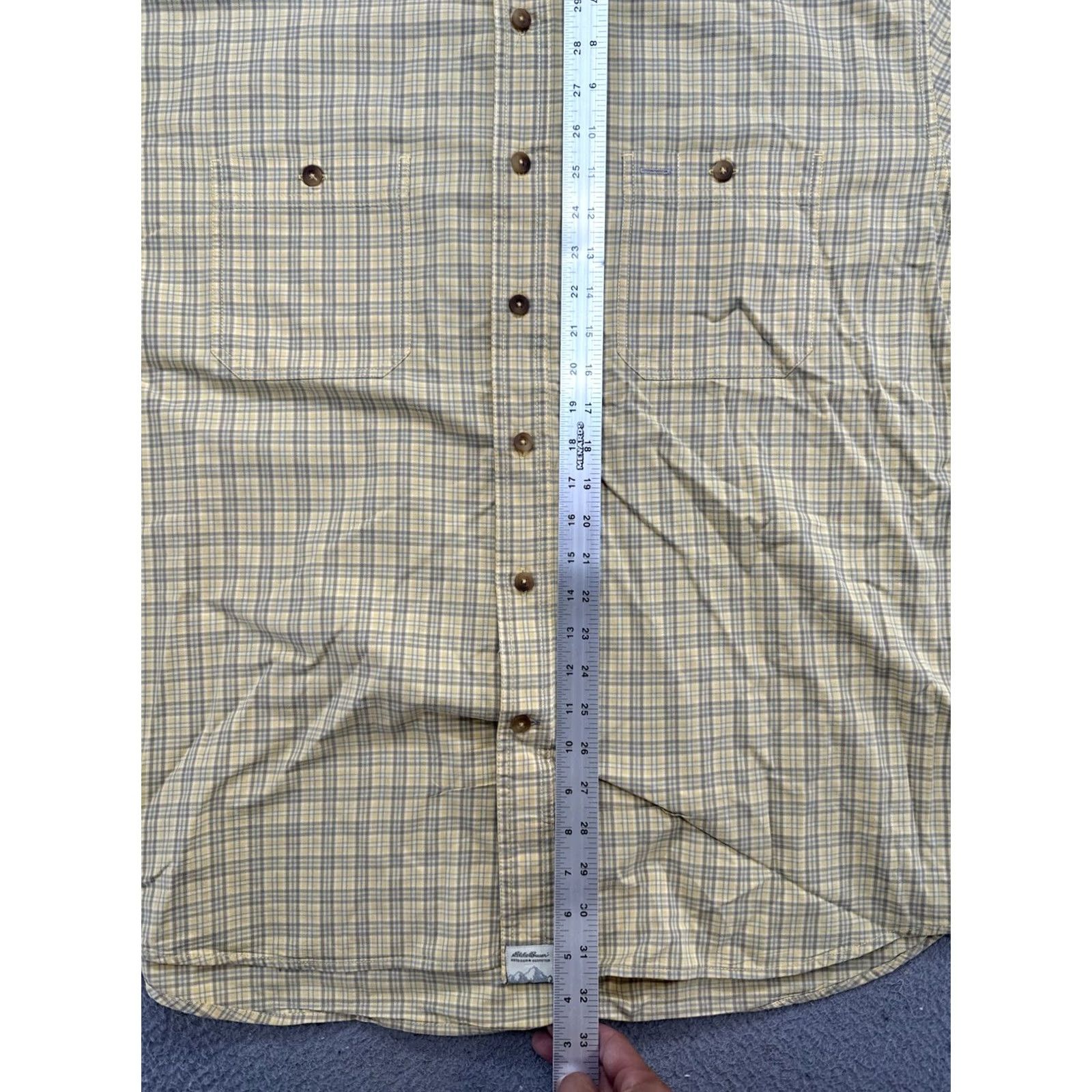 Eddie Bauer Eddie Bauer Shirt Mens 2XL Yellow Plaid Long Sleeve Button-Up Cotton Shirt Casual Outdoor Colorful Size US XXL / EU 58 / 5 - 6 Thumbnail