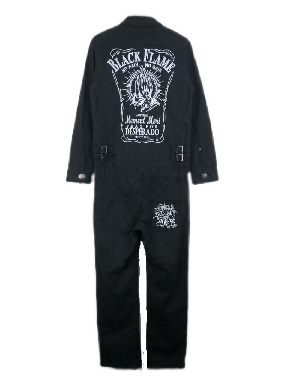 Japanese Brand Vintage Black Flame Japan Coverall Size US S / EU 44-46 / 1 - 2 Thumbnail