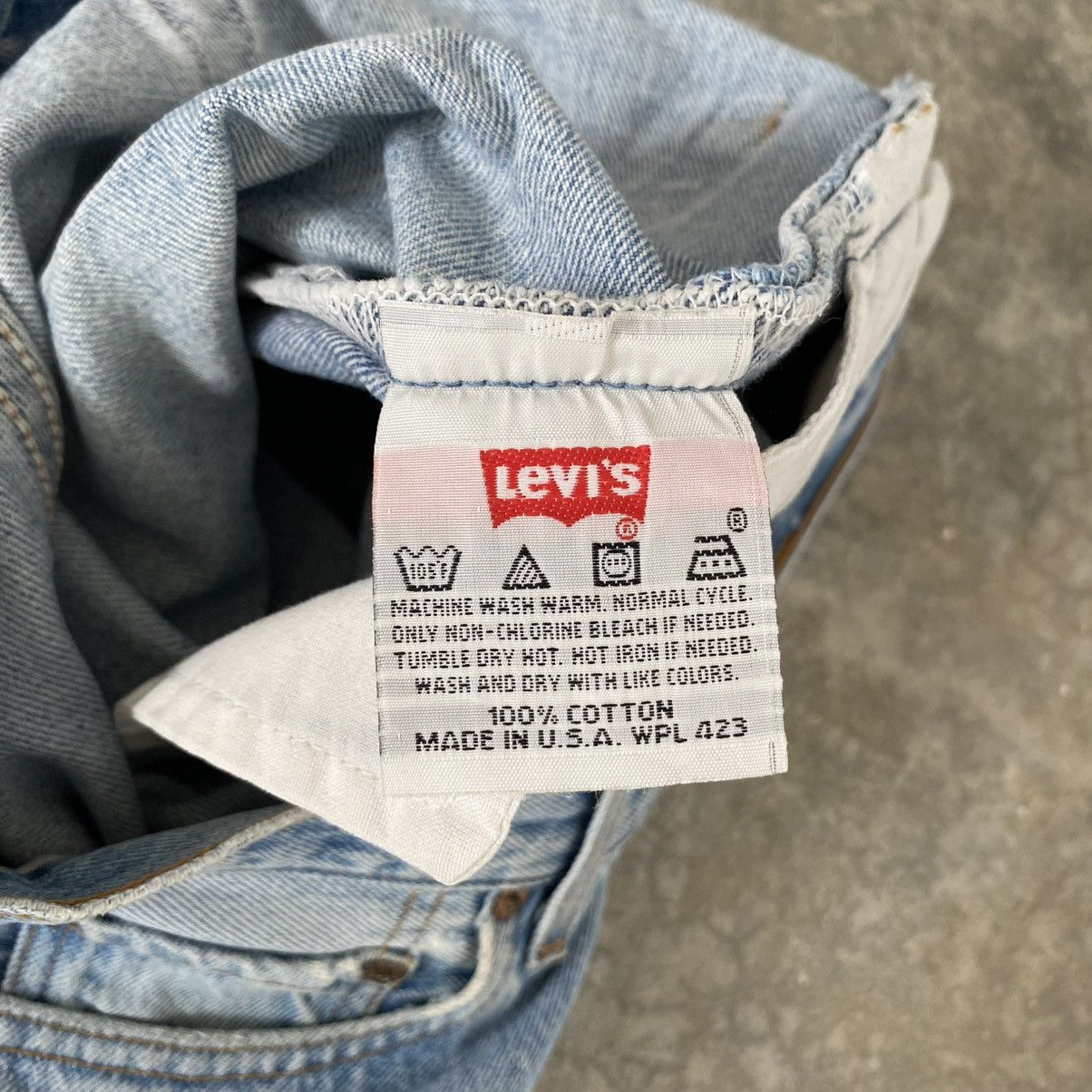 Levi's Size 30x29.5 Vintage 1996 Levis 501 Light Blue Denim Jeans Size US 30 / EU 46 - 15 Thumbnail