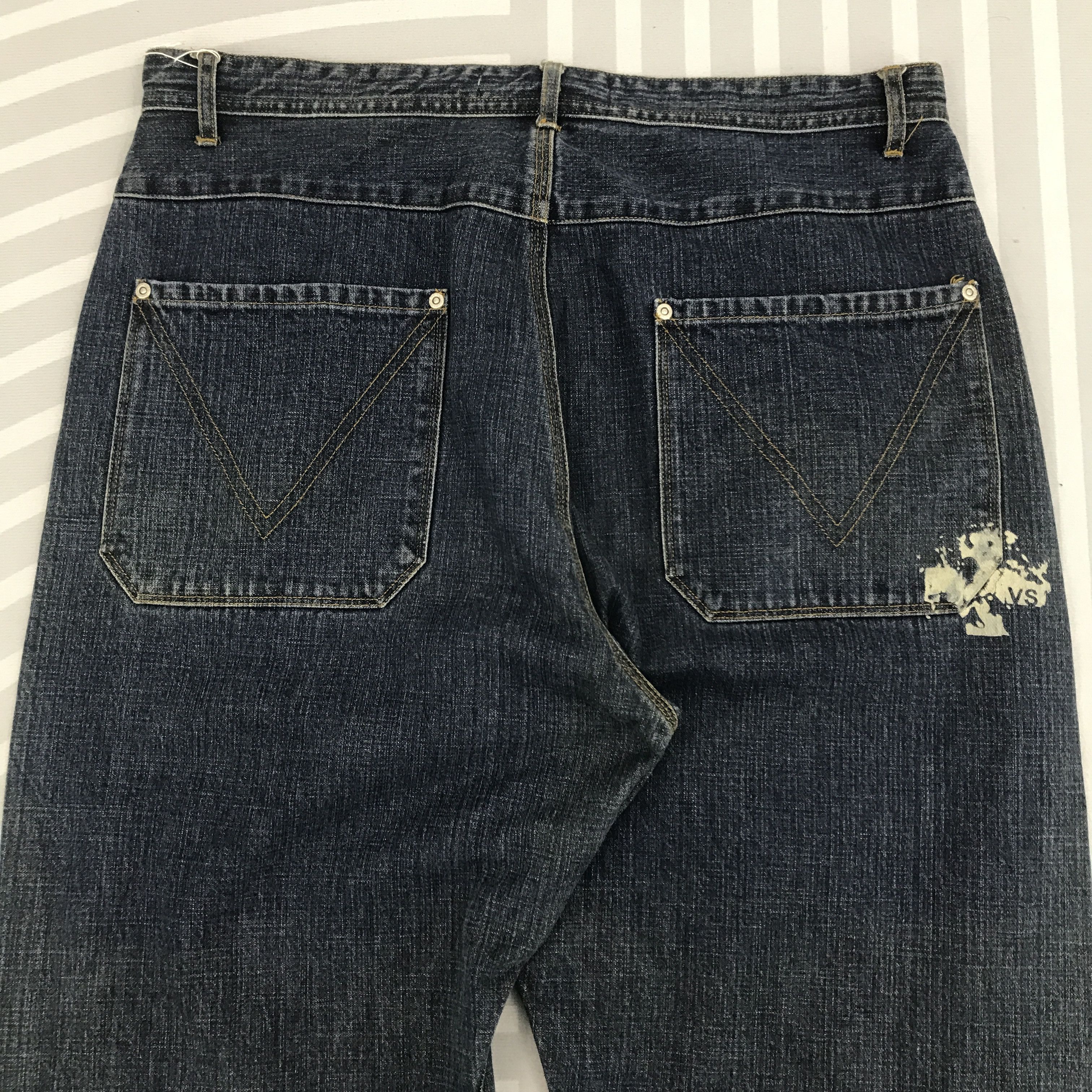 Japanese Brand × Vintage Baggy Denim Version 101 Blue denim Japan style pant Size US 34 / EU 50 - 5 Thumbnail