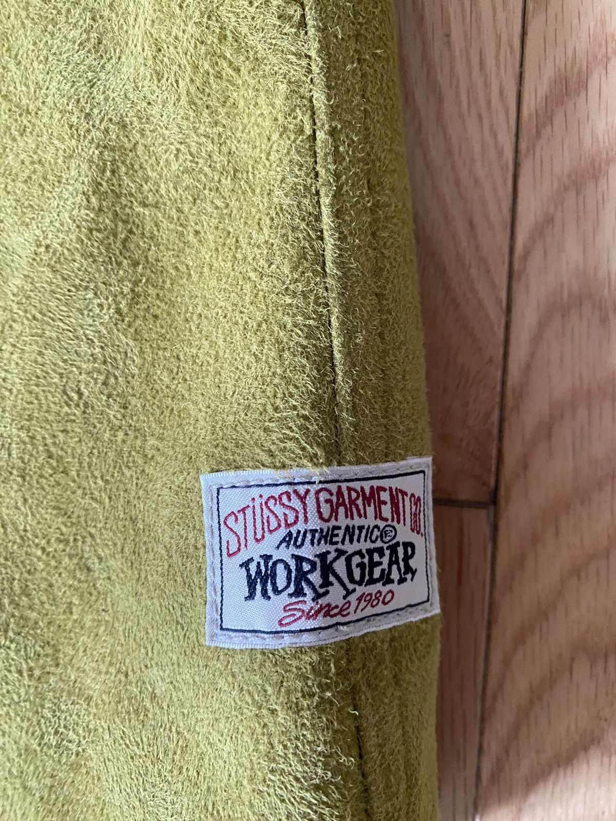 Stussy Stussy Leather Suede Overshirt 'olive' Size US M / EU 48-50 / 2 - 10 Thumbnail