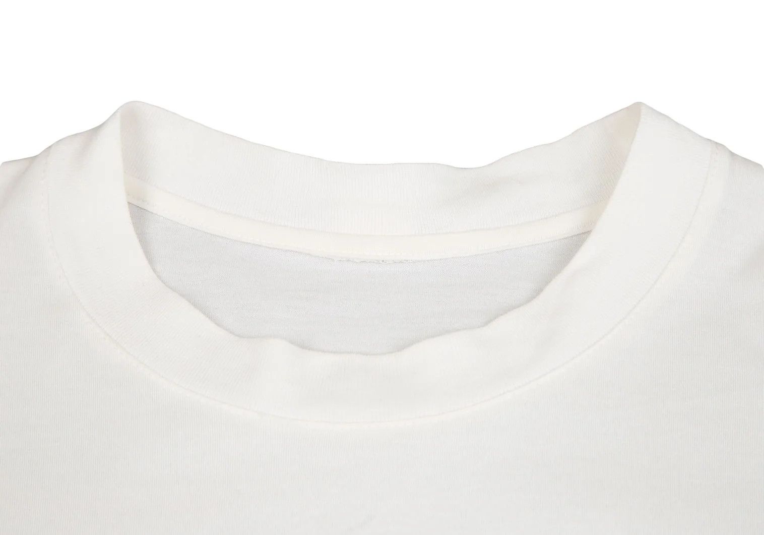Issey Miyake Cotton Crew Neck T-Shirt Off White Size US S / EU 44-46 / 1 - 4 Thumbnail