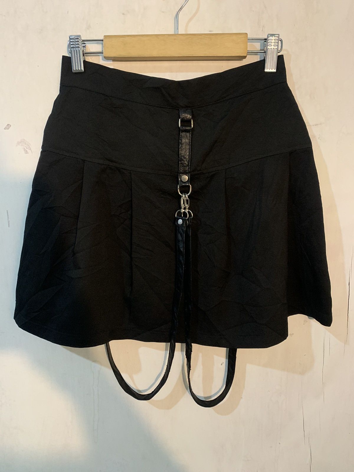 Hysteric Glamour × If Six Was Nine × KMRii Gothic style strappy mini skirt Size 26" / US 2 / IT 38 - 6 Thumbnail