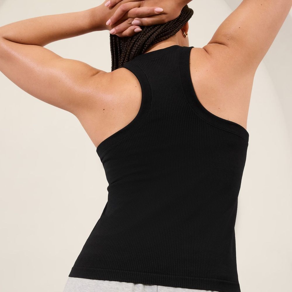 Gap GAP Black Fitted Tank Top with Scoop Neckline Size S / US 4 / IT 40 - 2 Thumbnail