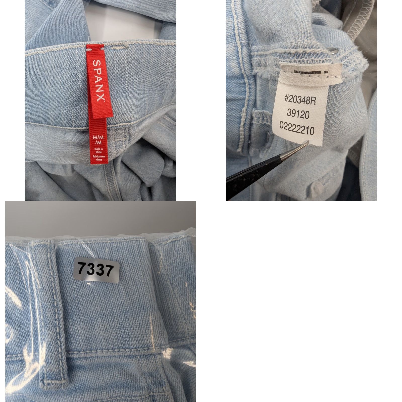 Spanx SPANX Jeans Flare Leg Light Wash Blue Denim Pull-On 20348R Size M Womens Stretch Comfort Regular Size 32" / US 10 / IT 46 - 9 Thumbnail