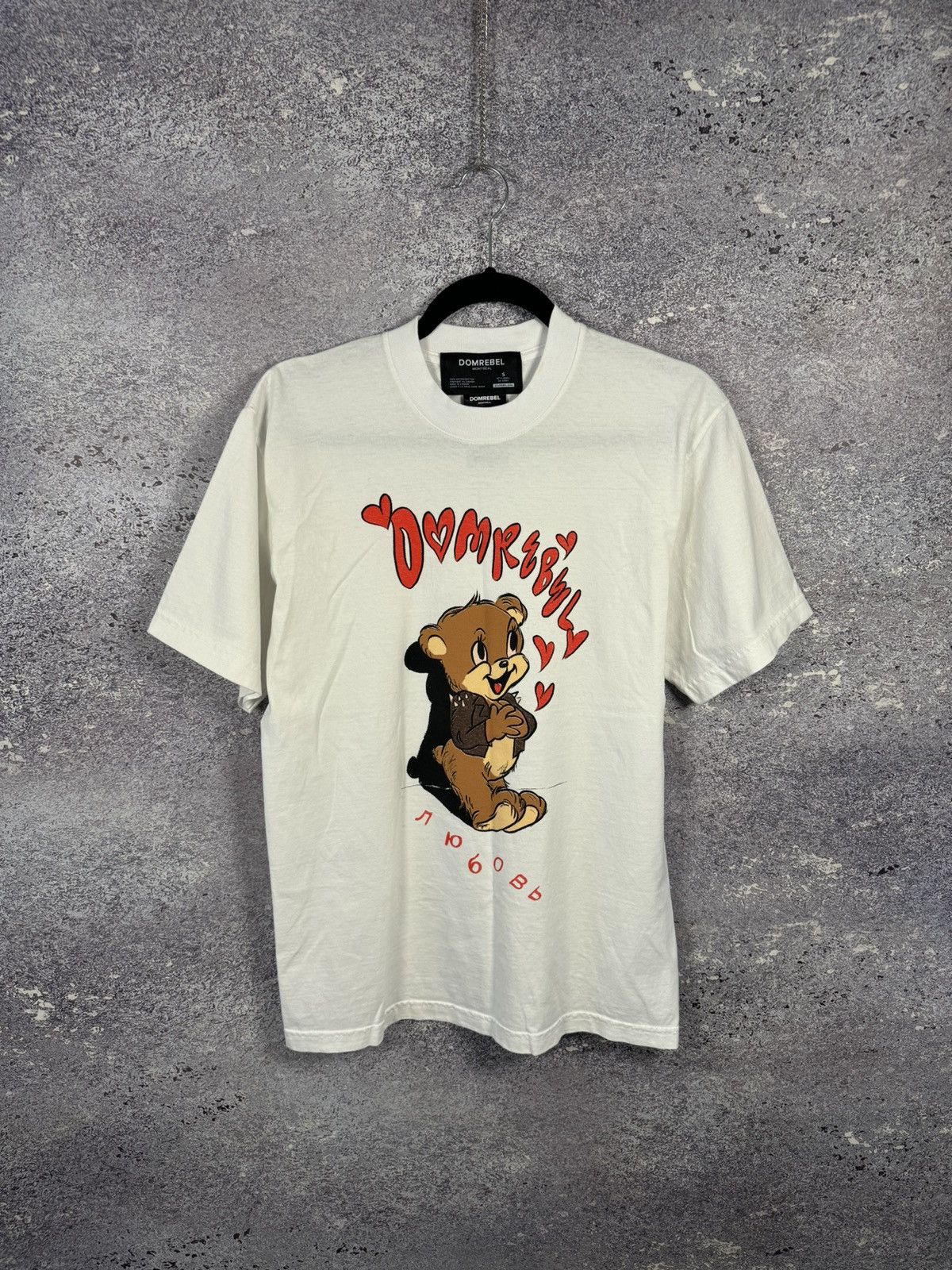 DOMREBEL Dom Rebel Montreal Graphic Print LOVE ❤️ White T Shirt Small Size US S / EU 44-46 / 1 - 1 Thumbnail
