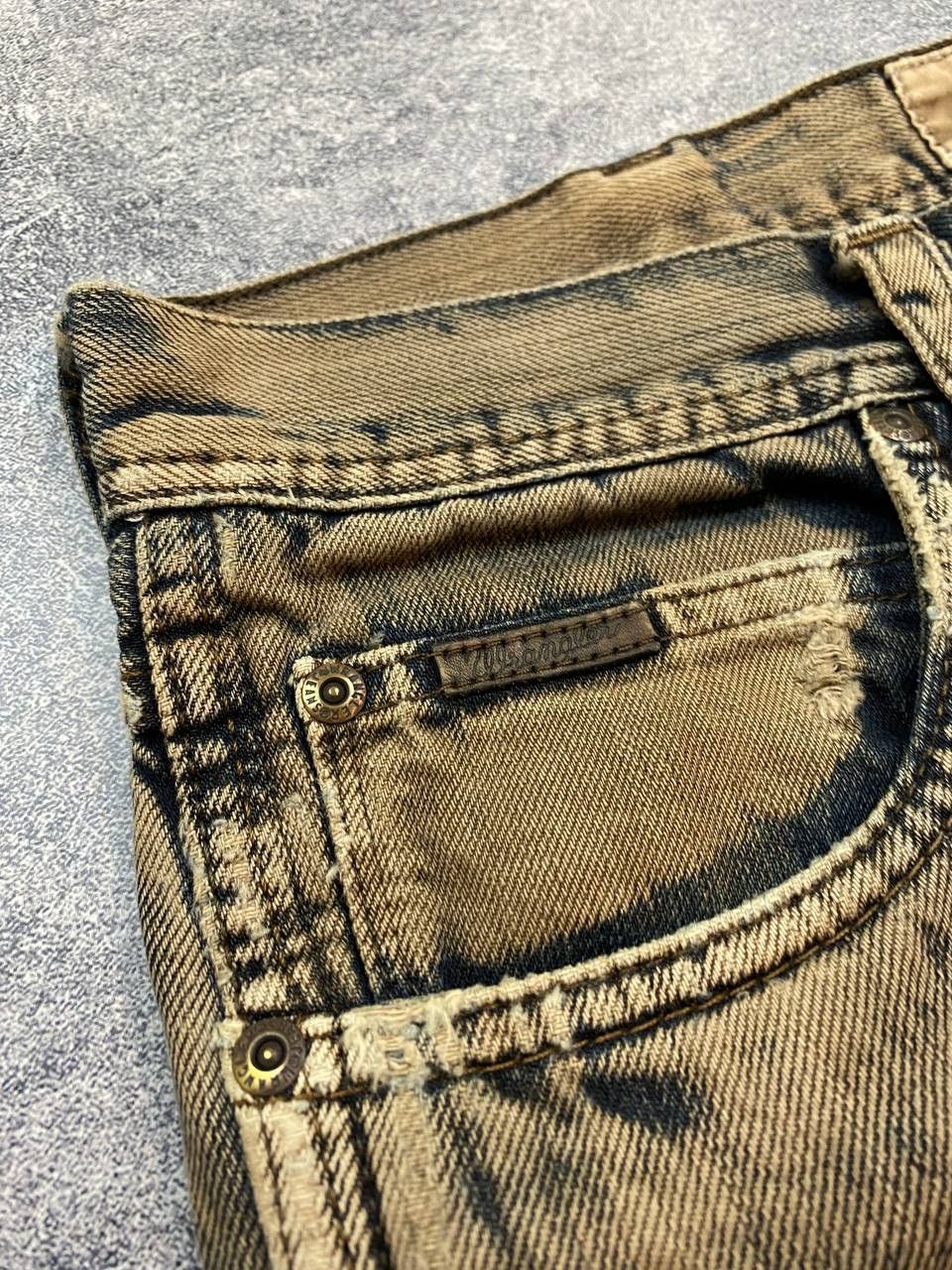 Wrangler Wrangler Jeans Dirty Pants faded crazy thrash y2k distressed Size US 36 / EU 52 - 9 Thumbnail
