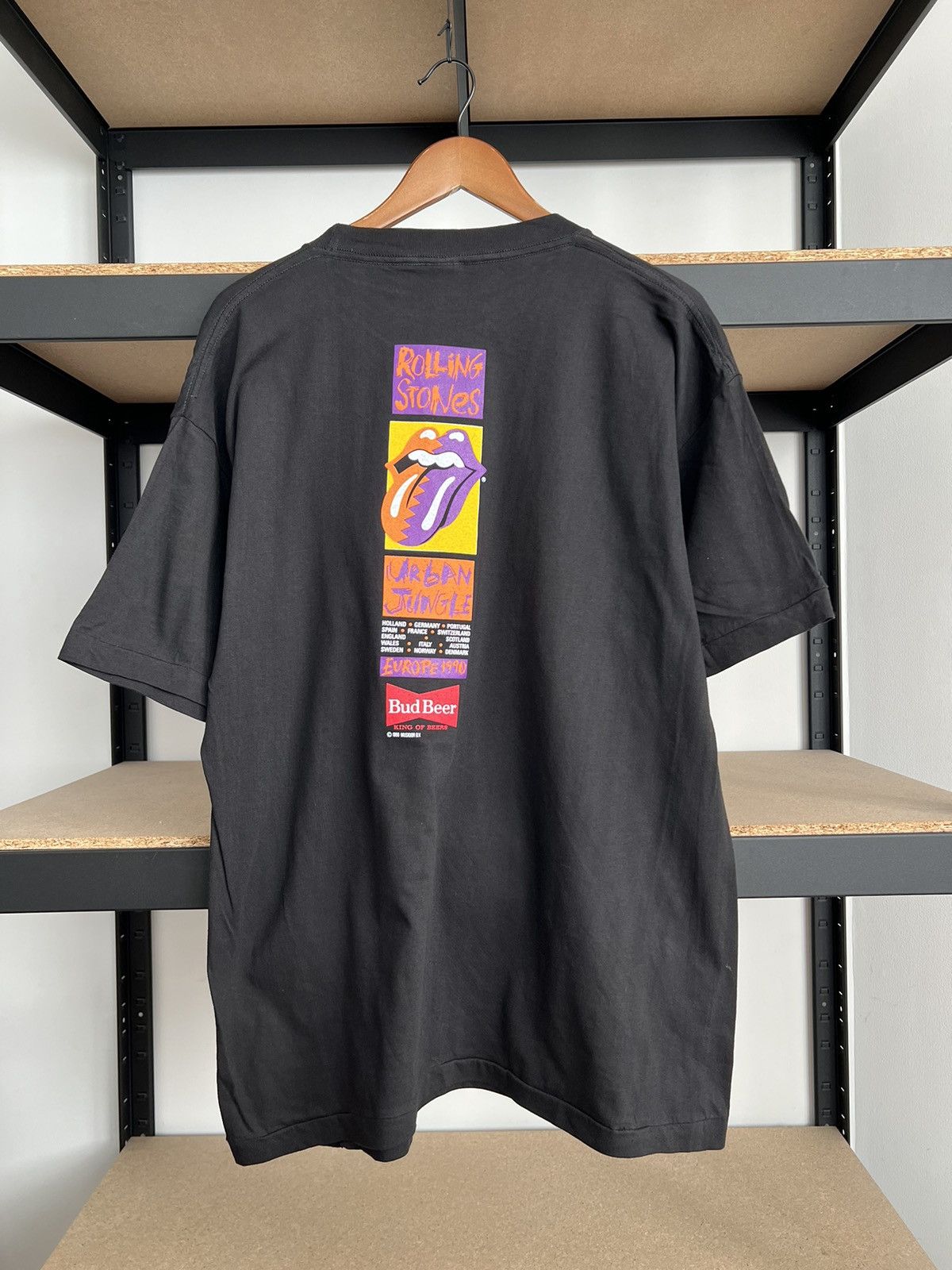 Band Tees Vintage 1990 The Rolling Stones Urban Jungle Black T-shirt Size US L / EU 52-54 / 3 - 2 Thumbnail