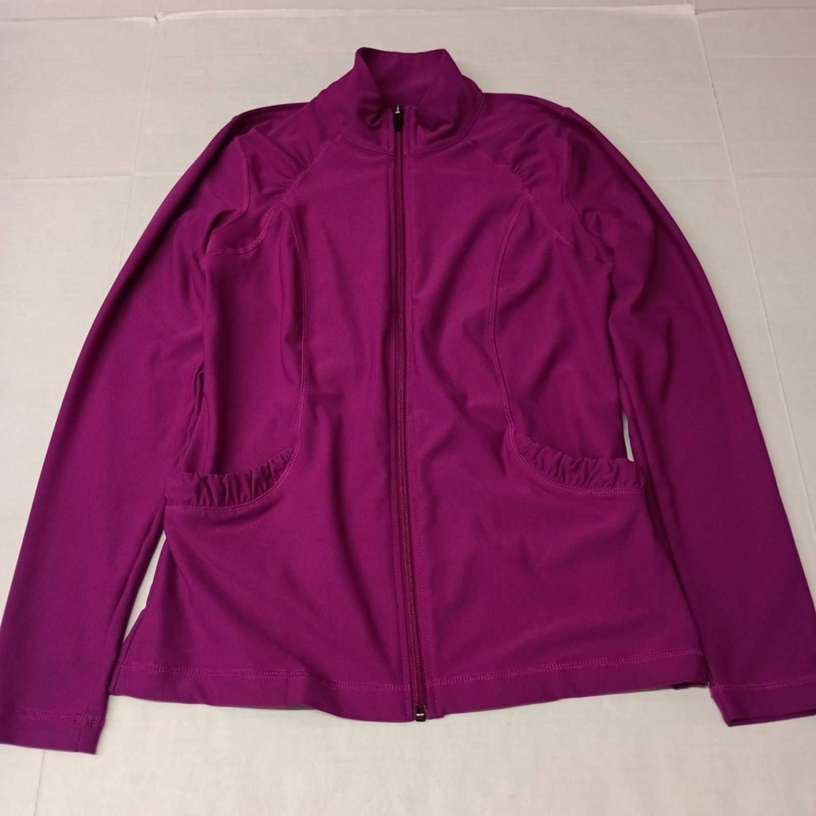 Other Xersion Purple Slim Fit Full Zip Track Jacket Pockets Size S Size S / US 4 / IT 40 - 1 Thumbnail