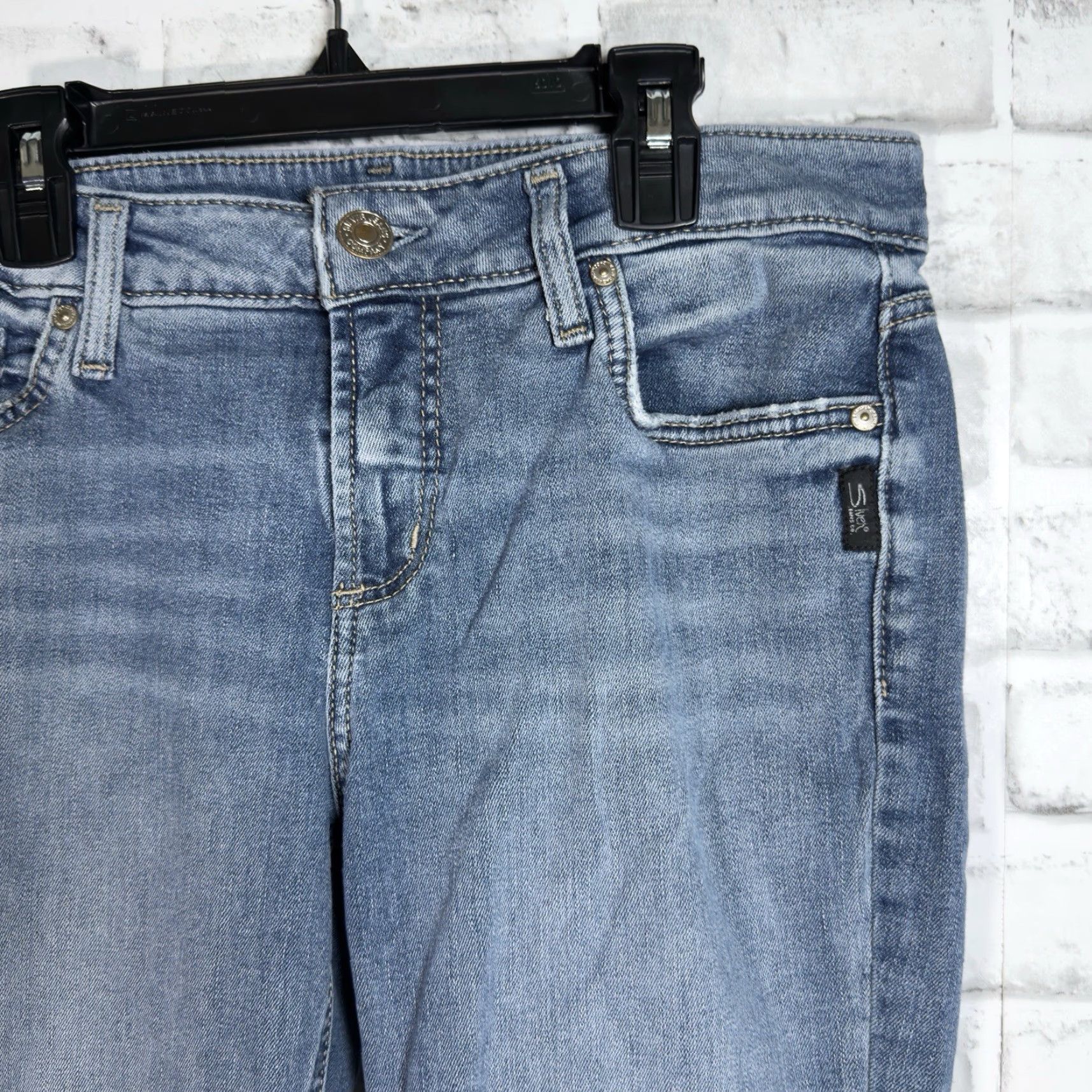 Silver Jeans Co. Silver Jeans Co Blue Slim Boot Jeans Womens 29x29 Size 29" - 2 Thumbnail
