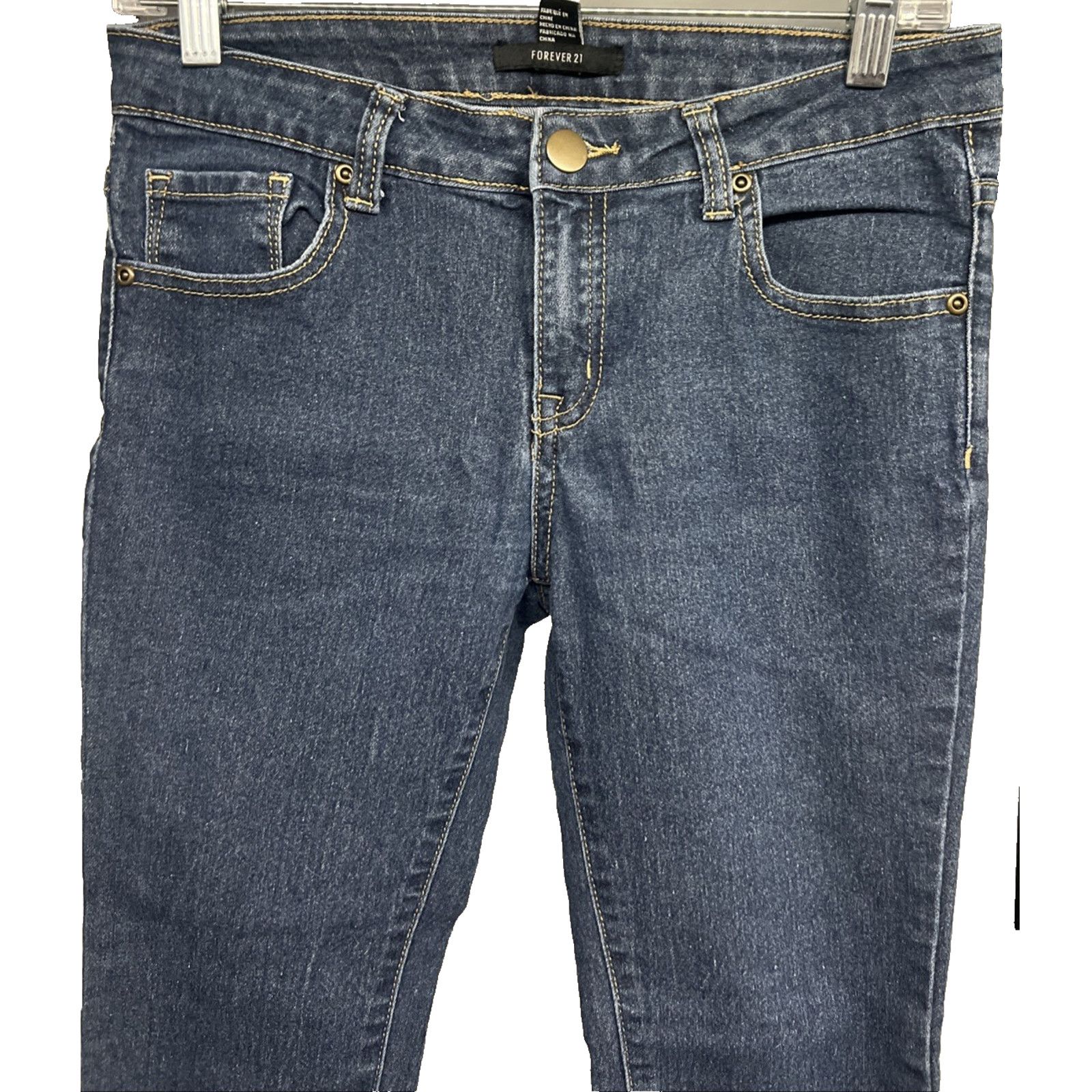 Forever 21 Forever 21 Distressed Denim Skinny Jeans Jegging 26x28 Size 26" / US 2 / IT 38 - 3 Thumbnail