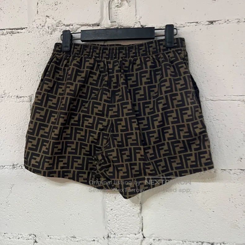 Fendi Fendi Double F old flower nylon shorts, classic old flower Size US 32 / EU 48 - 2 Thumbnail