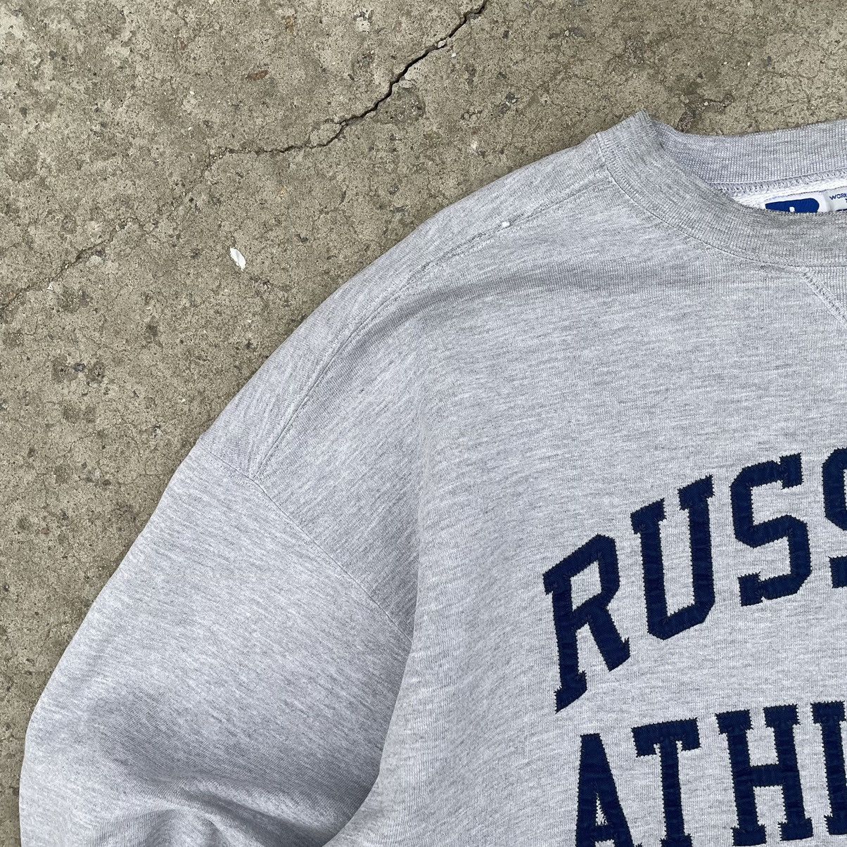 Russell Athletic × Vintage Vintage Russel Athletic Sweatshirt Fitted 90s Y2K USA Size US XL / EU 56 / 4 - 8 Thumbnail