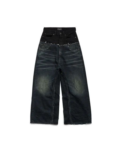 Balenciaga Balenciaga Baggy Cut Up Jeans | Grailed