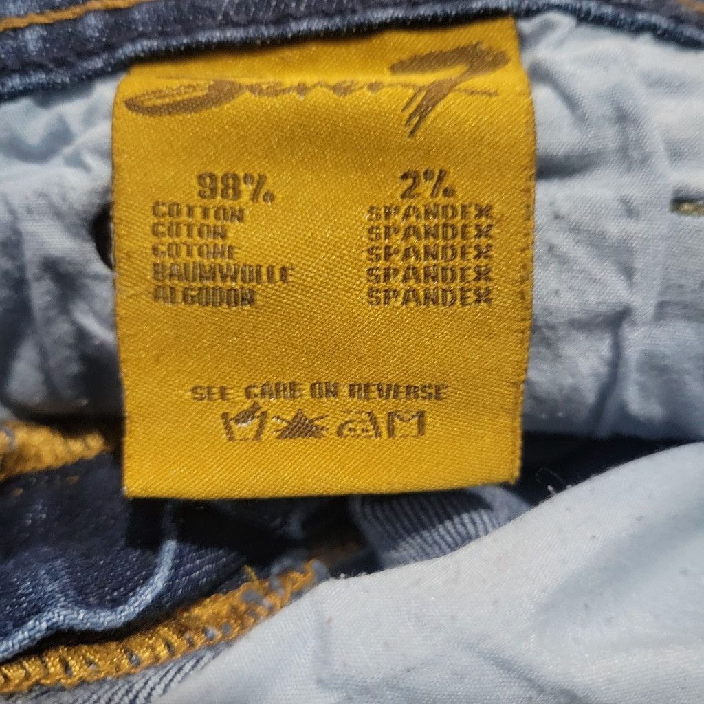 Seven 7 Seven 7 Classic Flare Stretch Blue Jeans Size 31 Inseam 34" Size 31" - 11 Thumbnail