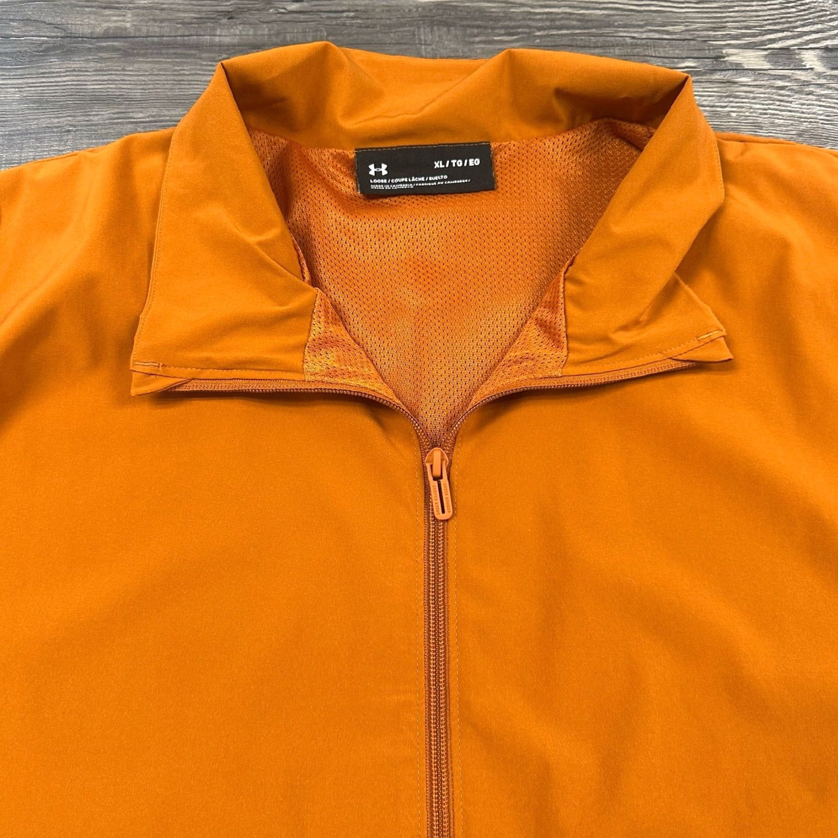 Under Armour Under Armour Jacket XL Men Orange Black Full Zip Woven Waterproof Track Windbreaker Sports Outdoor Size US XL / EU 56 / 4 - 3 Thumbnail