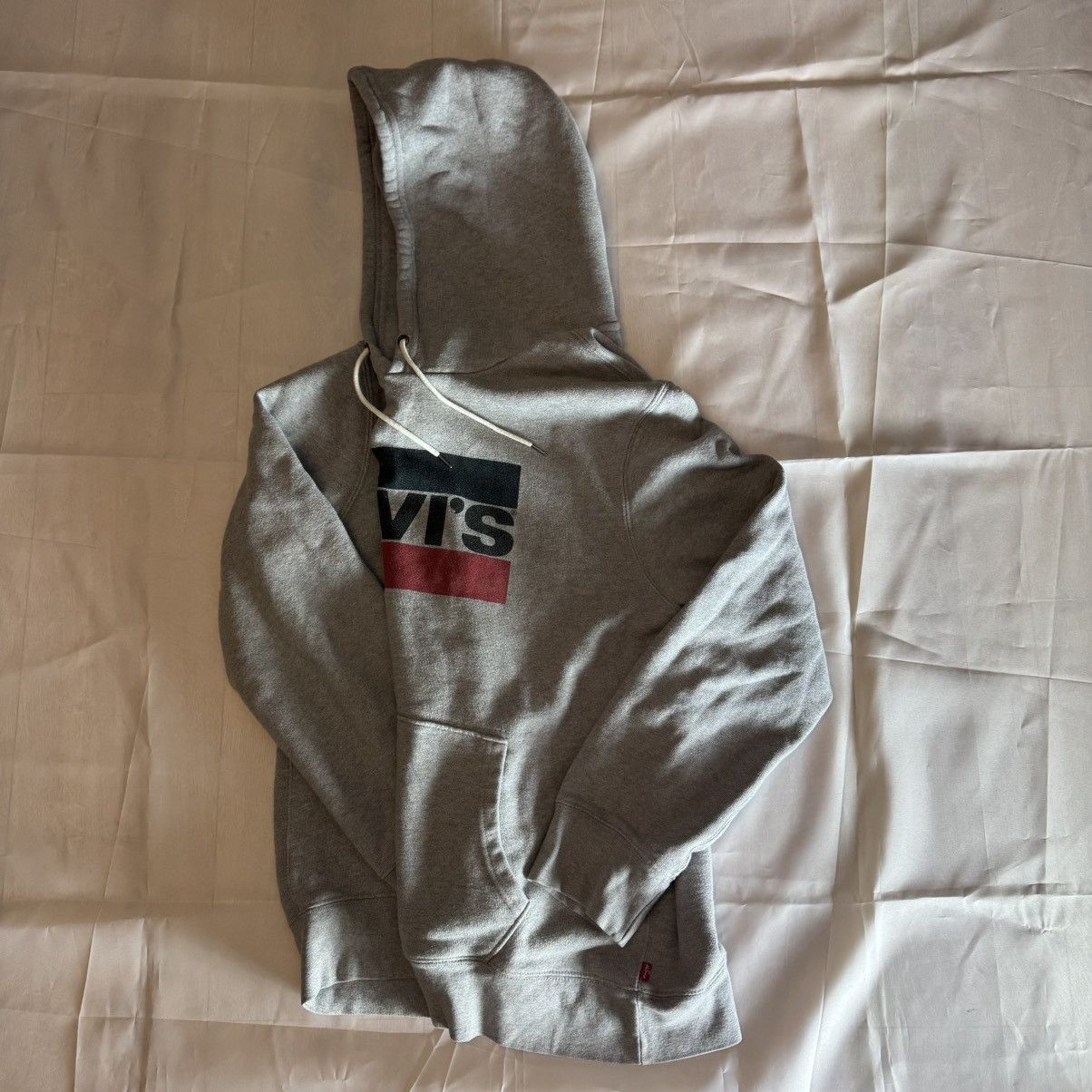 Levi's Levi’s Grey Hoodie Big Logo Print XL Very Good Condition Size US XL / EU 56 / 4 - 2 Thumbnail