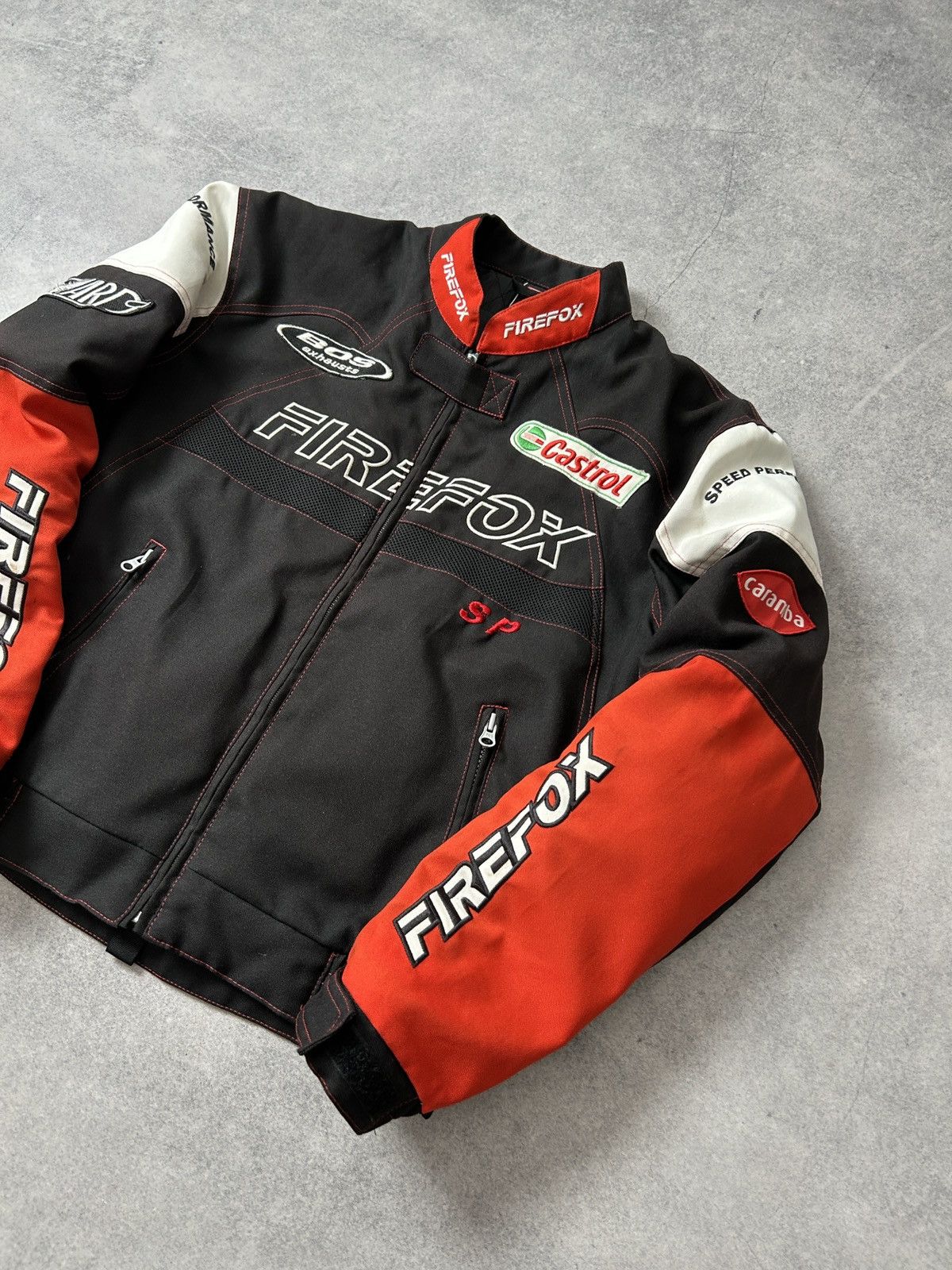 NASCAR Vintage Firefox Apollo racing jacket mens big logo size S Size US S / EU 44-46 / 1 - 3 Thumbnail