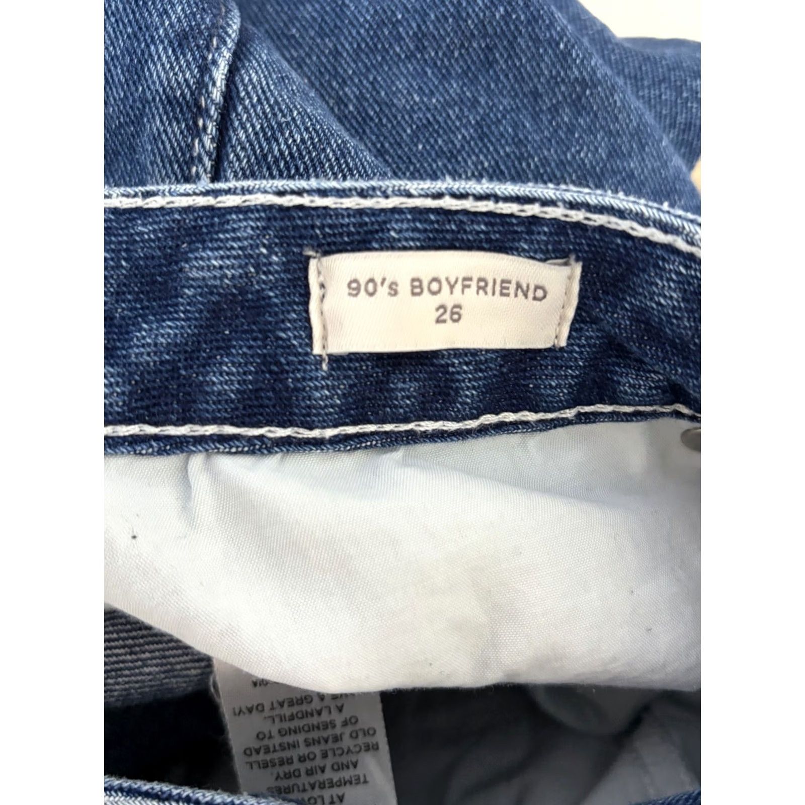 Pacsun Pacsun 90's Boyfriend High Waist Jeans Classic Blue Denim sz 26 Jeans Womens 90s Style PacSun 26 Regular Denim Blue Size 26" / US 2 / IT 38 - 4 Thumbnail