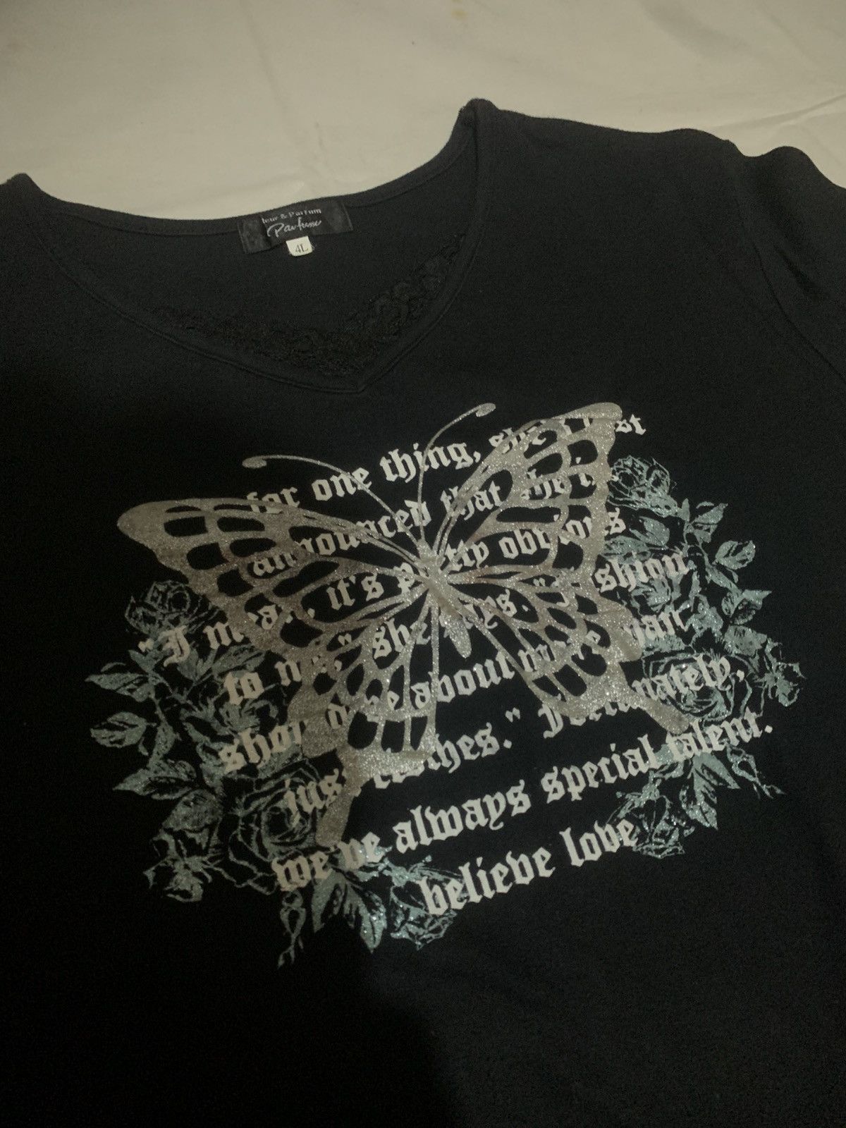 Japanese Brand Y2K Leur&Parfum POEM TEE SHIRT Size US S / EU 44-46 / 1 - 4 Thumbnail