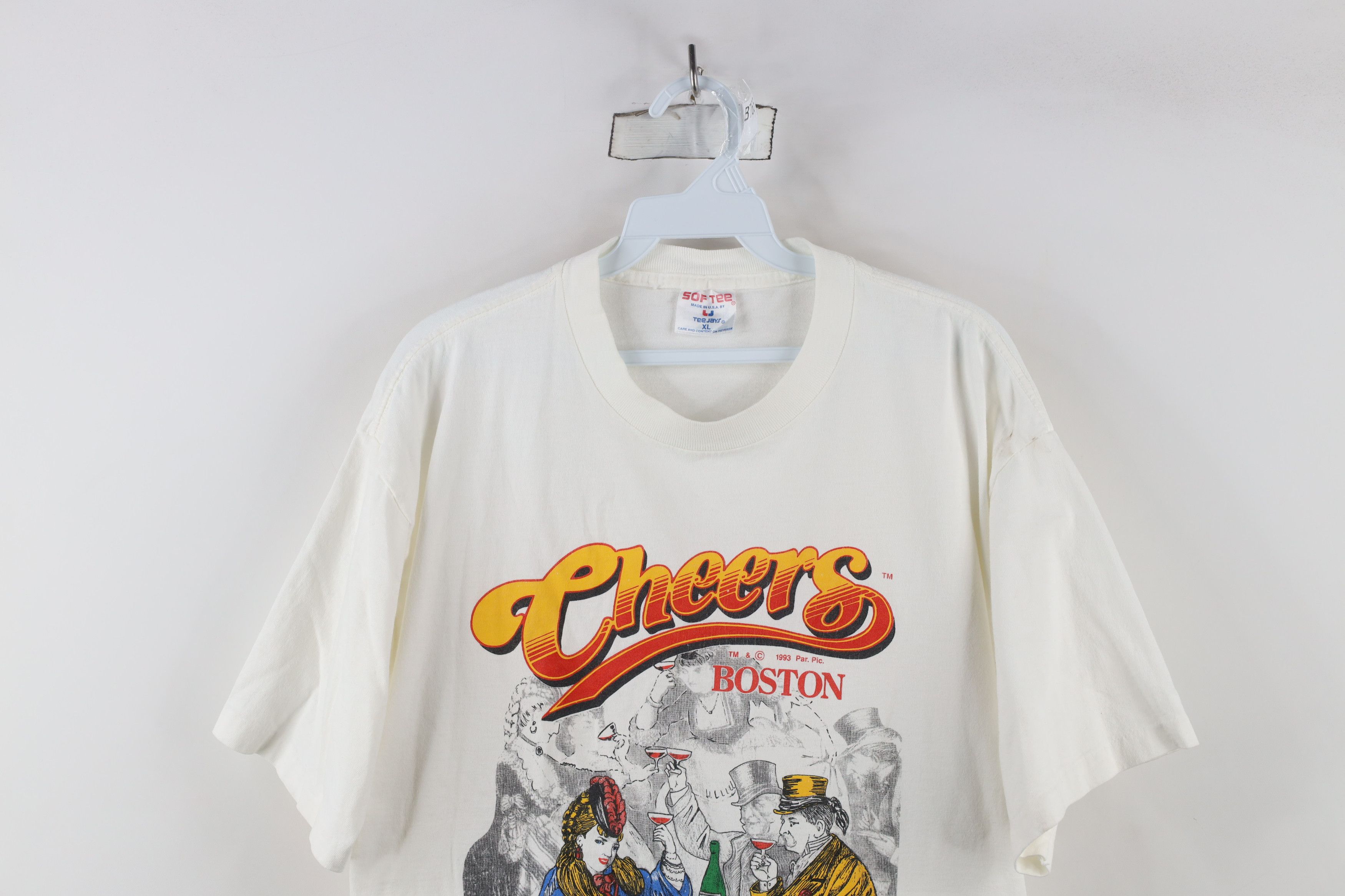 Vintage Vintage 90s Streetwear Boston Short Sleeve T-Shirt USA Size US XL / EU 56 / 4 - 2 Thumbnail
