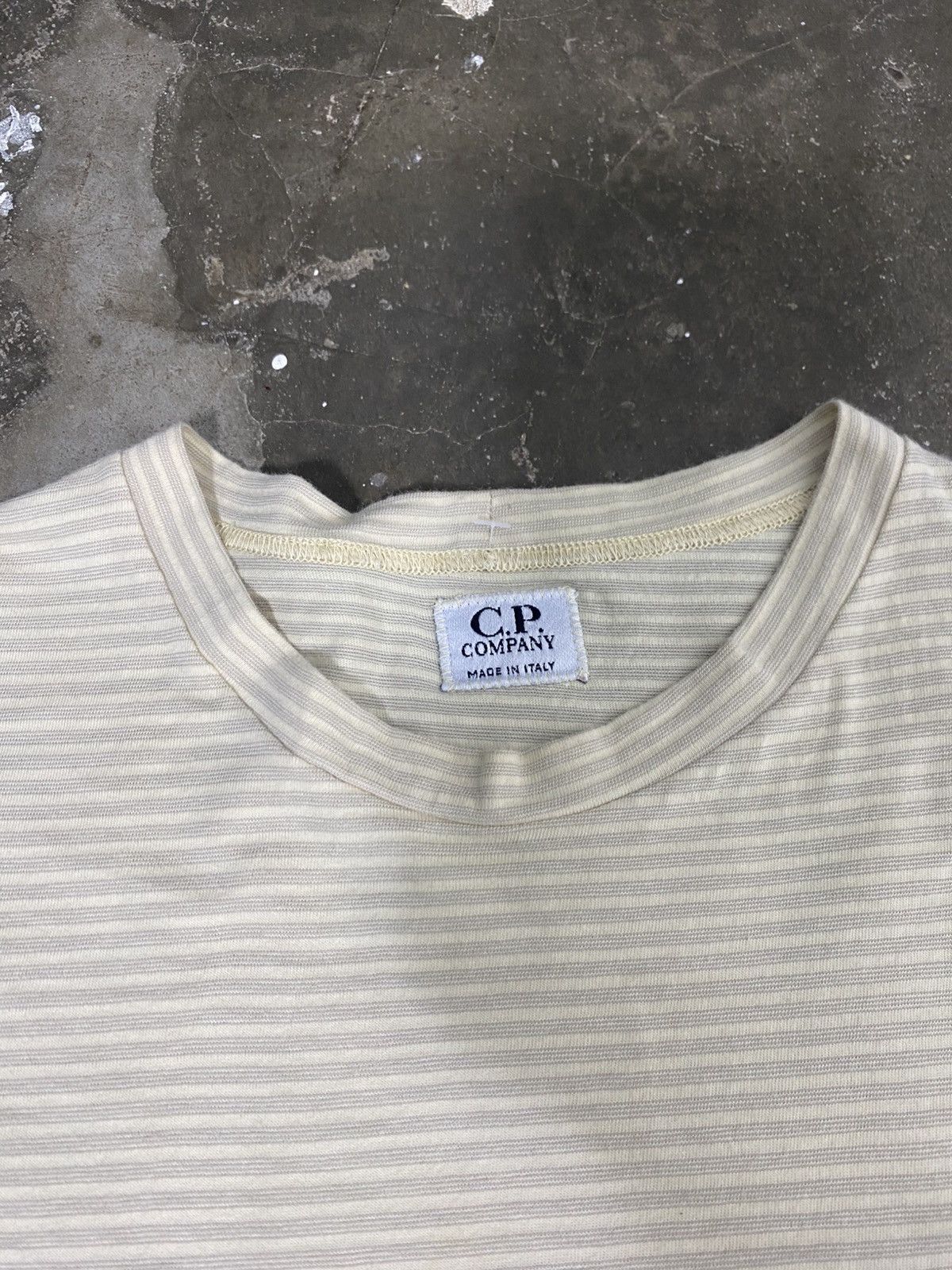 C.P. Company Rare Vintage C. P. Company Stripe T-Shirt Size US L / EU 52-54 / 3 - 6 Thumbnail