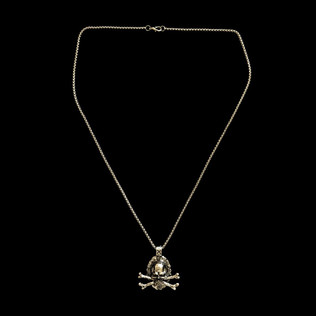 Jewelry Skull Punk Necklace Gothic Chain Size ONE SIZE - 5 Thumbnail