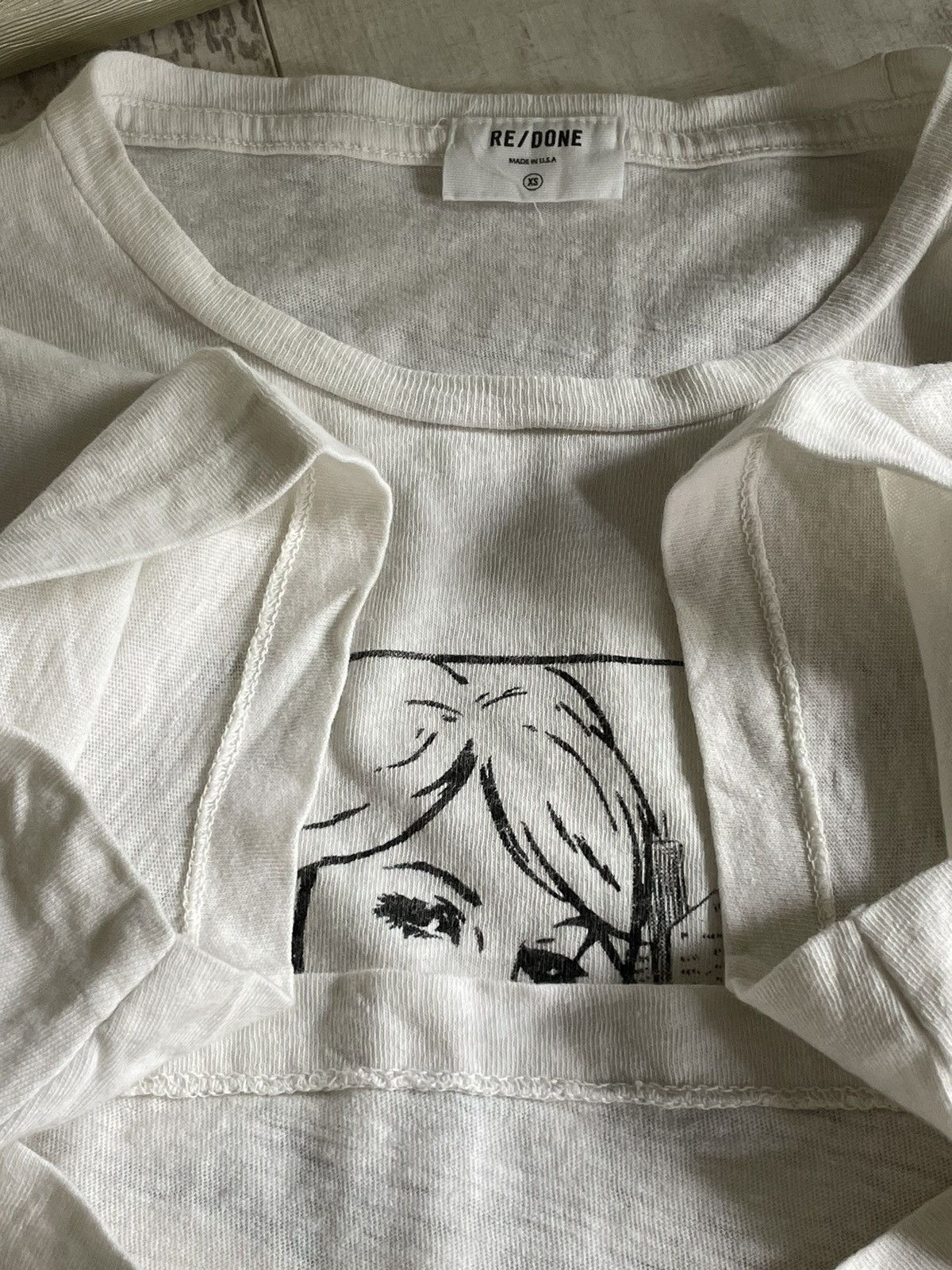 RE/DONE RE/DONE Classic You’re Cute Tee White Size XS / US 0-2 / IT 36-38 - 6 Thumbnail