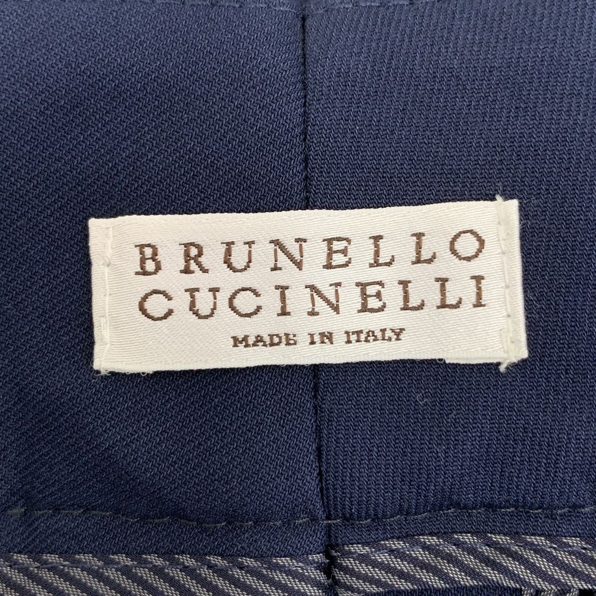 Brunello Cucinelli Brunello Cucinelli BC Navy Cotton Beaded Casual Pants K26WX Size 28" / US 6 / IT 42 - 6 Thumbnail