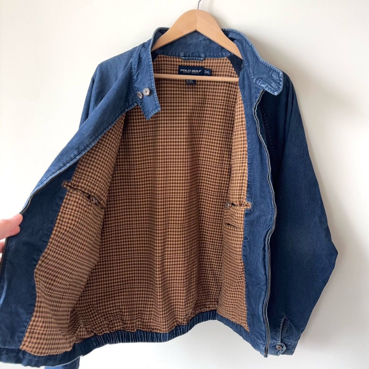 Polo Ralph Lauren Vintage Polo Golf Corduroy Bomber Jacket Plaid Lined Size US XL / EU 56 / 4 - 10 Thumbnail