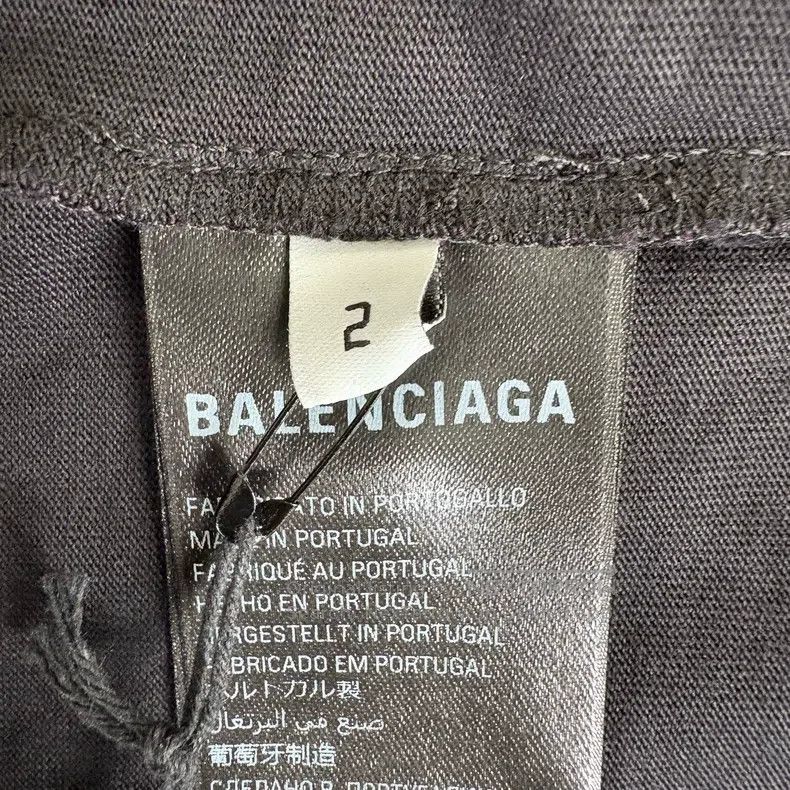 Balenciaga Balenciaga Double B Mud Dyed Logo Printed Short Sleeve T-S Size US M / EU 48-50 / 2 - 5 Thumbnail