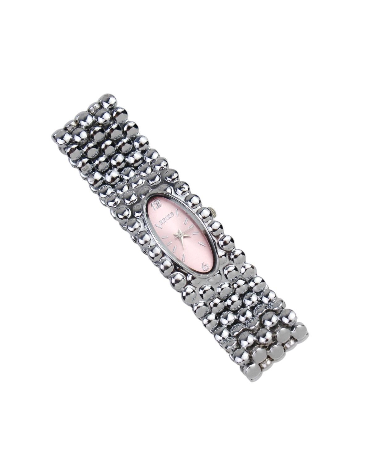 Hysteric Glamour 2000S BEIKE JAPAN PINK OVAL SILVER-TONE BRACELET WATCH Size ONE SIZE - 3 Thumbnail
