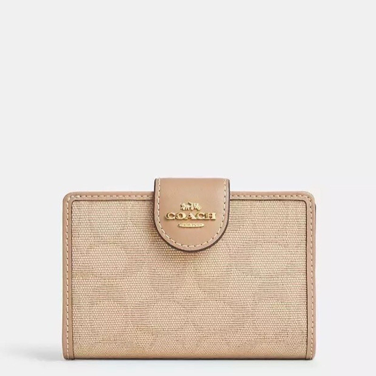 Coach NWT Coach Medium Corner Zip Wallet CAO98 Im/Dark Natural Size ONE SIZE - 7 Thumbnail