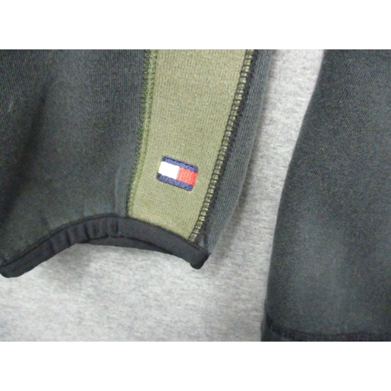 Tommy Hilfiger VINTAGE Tommy Hilfiger Men’s Pullover XL 1/4-Zip Gray Green Fleece Knit Mock Neck Sweater Size US XL / EU 56 / 4 - 7 Thumbnail