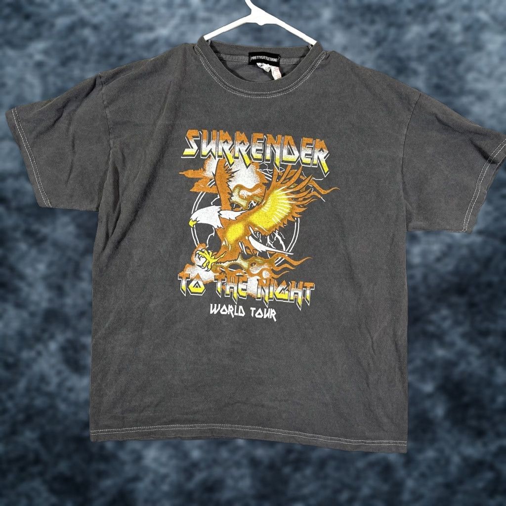 PrettyLittleThing VINTAGE Pretty Little Thing Shirt Womens Medium Gray Surrender To The Night World A1 Pretty Light Thing Size L / US 10 / IT 46 - 1 Thumbnail