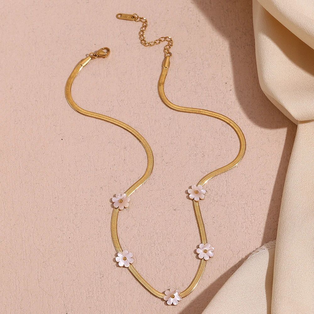 Jewelry × Vintage Chain Flower Necklace Size ONE SIZE - 5 Thumbnail