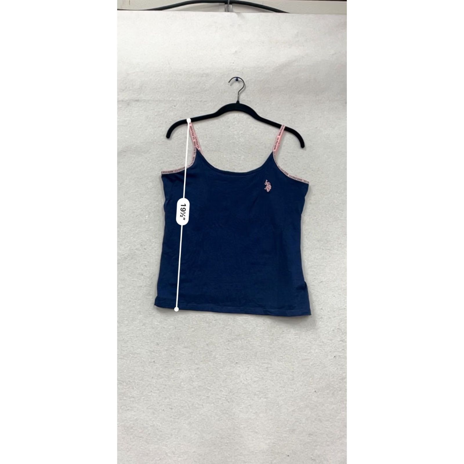 U.S. Polo Assn. U.S. Polo Assn. Navy Blue Camisole Tank Top M/M Pink Trim Womens M Size M / US 6-8 / IT 42-44 - 7 Thumbnail