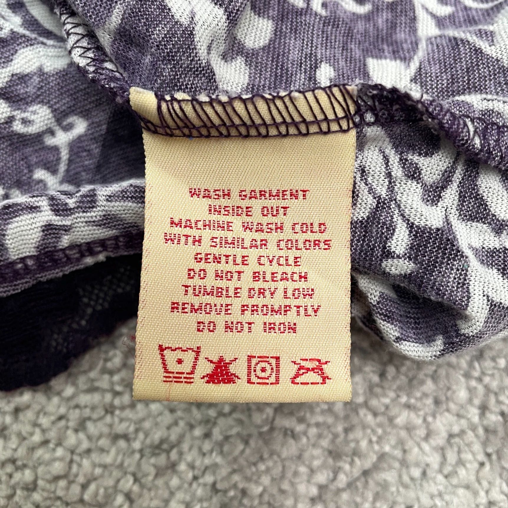 Vintage Unbranded Lace Trim Blouse Womens L Purple Floral V-Neck Semi Sheer Casual Shirt Size L / US 10 / IT 46 - 5 Thumbnail