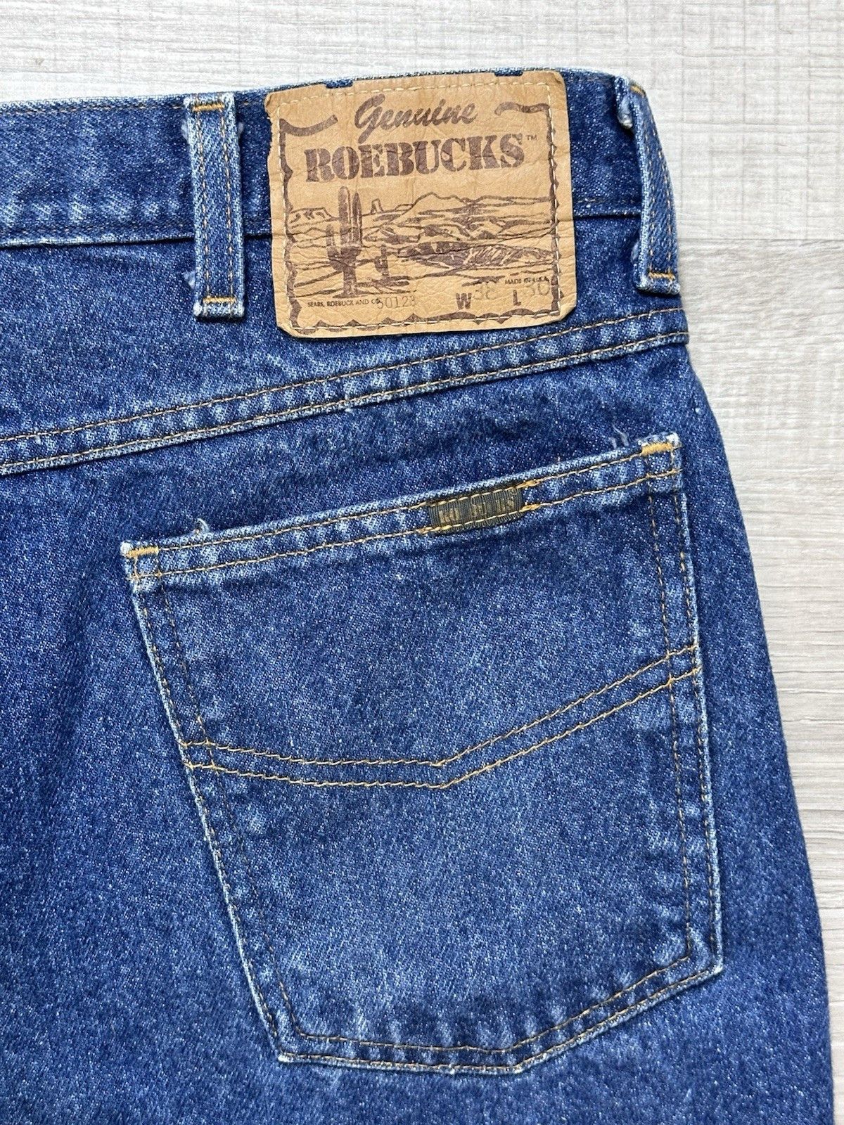 Vintage Vintage Roebuck & Co Denim Jeans Mens 38x30 Regular Straight Size US 38 / EU 54 - 9 Thumbnail