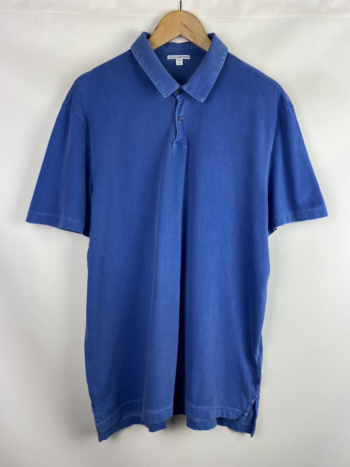 James Perse James Perse men’s short sleeve garment dyed polo t shirt