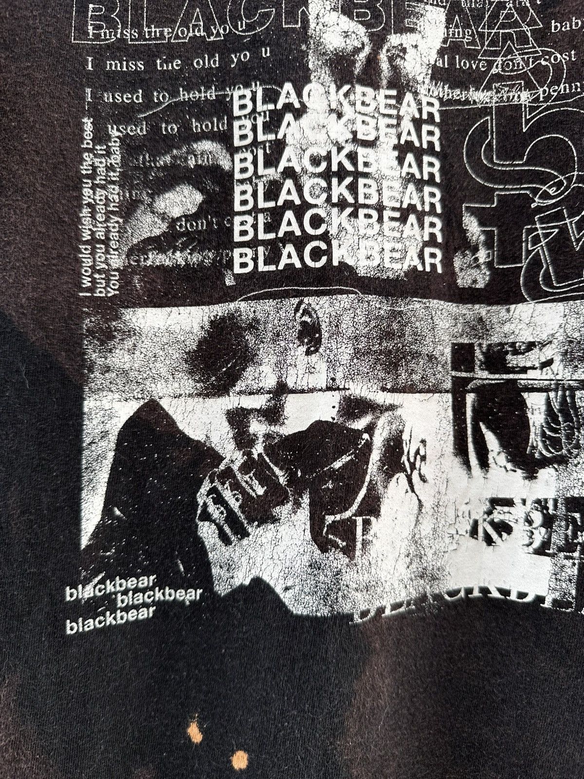 Band Tees Thrashed Black Bear Canadian Band Sun Faded Grunge Tee Size US M / EU 48-50 / 2 - 4 Thumbnail