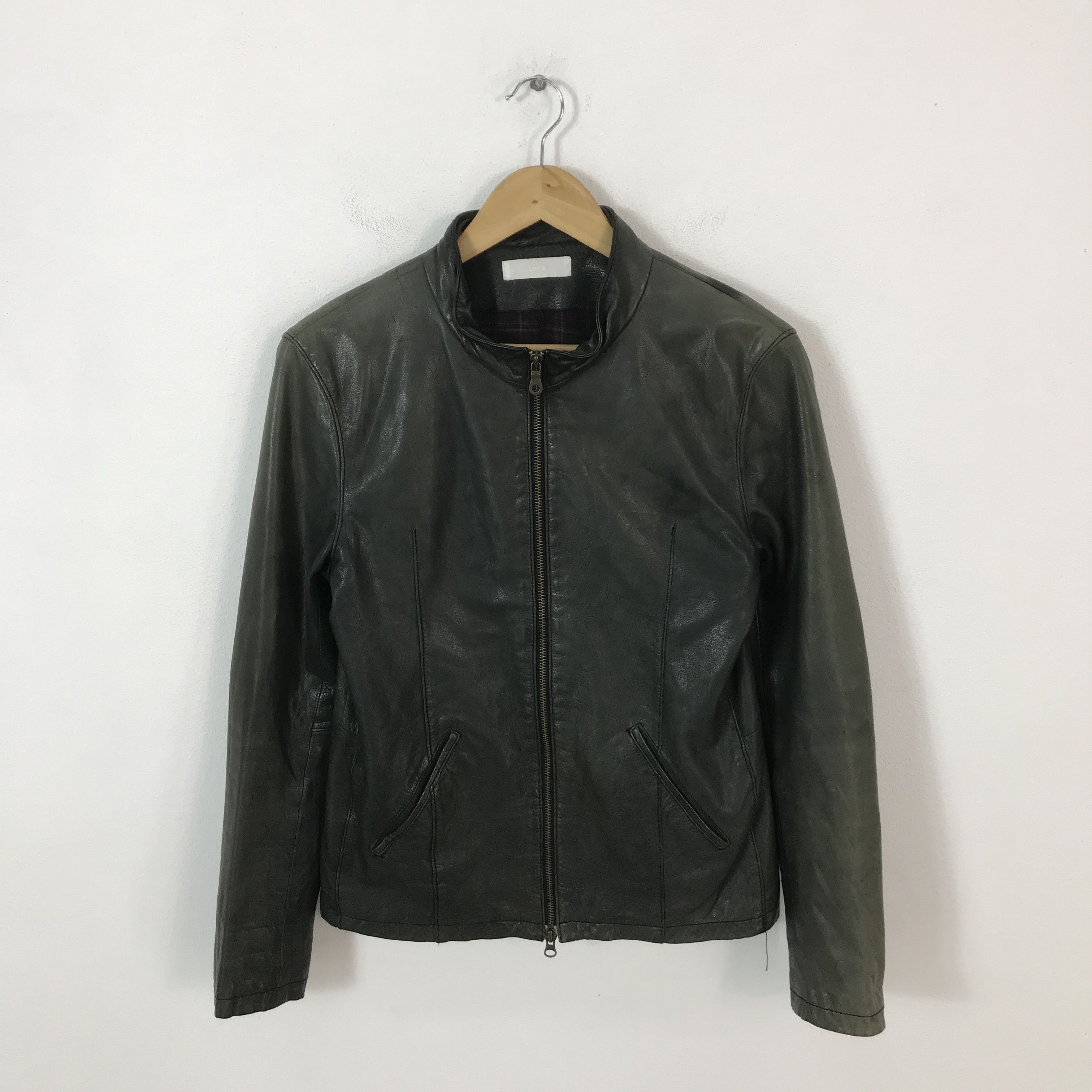 If Six Was Nine lui's leather faded jacket biker style K66B10 Size US M / EU 48-50 / 2 - 1 Thumbnail