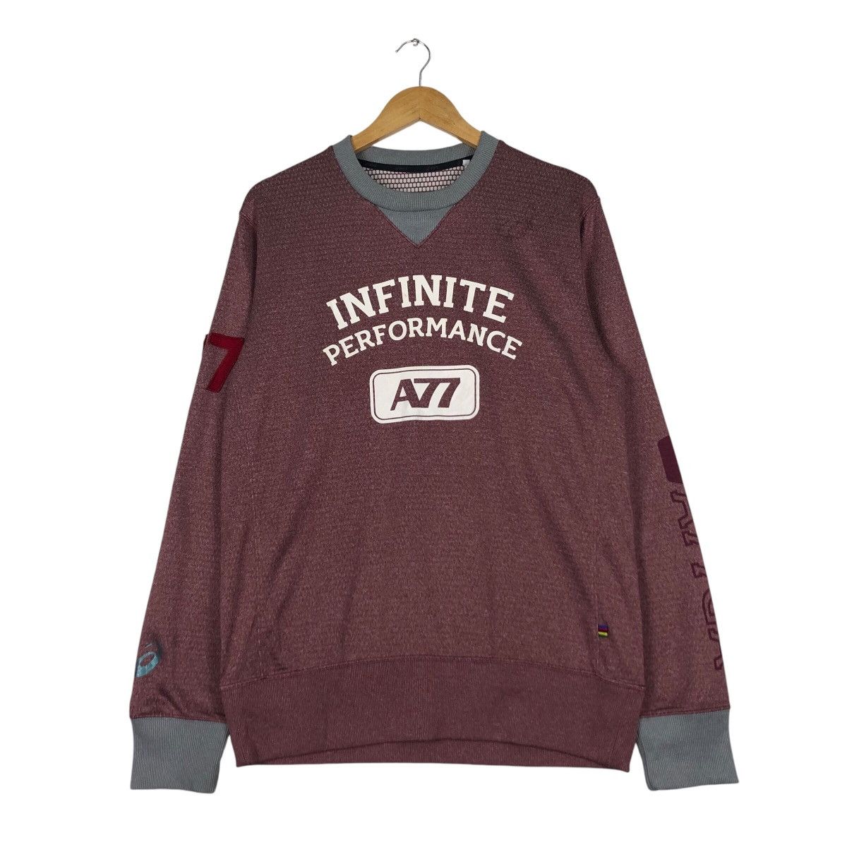 Asics × Japanese Brand × Vintage Vintage Asics Infinite A77 Sweatshirt 90s Streetwear Medium Size US M / EU 48-50 / 2 - 1 Thumbnail